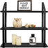 Mkono Floating Wall Shelves 3 Tier Rustic Hanging Shelf with Metal Bracket