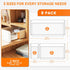 Criusia 8 Pack Large Clear Plastic Drawer Organizer Trays - BPA-Free Acrylic Storage Bins for Bathroom, Kitchen,