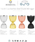 Homestia Double Cocktail Jigger for Bartending with 2 measurement units Inside (OZ&ML), Bell Jigger 2 OZ 1 OZ, 304 Stainless Steel Jigger, Bar Accessories for Bartender (Black)
