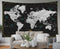 CAPSCEOLL World Map Tapestry Wall Hanging, Black White Large Map Tapestry Home Décor for Bedroom