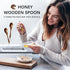 7 PCS Small Wooden Spoons, 5.8 Inch Honey Spoons for Tea, Padauk Wooden Honey Teaspoon for Coffee, Little Tiny Wood Spoons, Bamboo Table Spoon for stirring, Wooden Spoons for Utensils Set