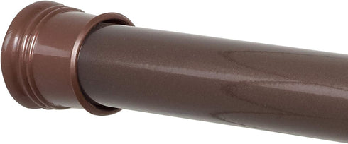 Zenna Home Adjustable Tension Shower Rod, 44" to 72", Bronze