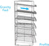 Atlantic Gravity-Fed Compact Double Canrack, Kitchen Organizer, Durable Steel, Silver