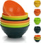 Plastic Bowls Set of 8 Pieces, 2 Sizes 17/34oz Unbreakable Reusable Lightweight Bowls for All Purpose