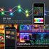 2 Pack WS2812B 33FT IP65 Smart Fairy String Lights USB Bluetooth Twinkle with Timer and Remote, Music Sync Funny Modes