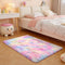 junovo Washable, Non-Slip Area Rug, Soft Rainbow Area Rug for Girl's Room,