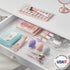 STORi SimpleSort 2-Piece Stackable Clear Drawer Organizer Set | 15" x 6" x 2" Rectangle Trays | Wide Makeup Vanity Storage Bins and Office Desk Drawer Dividers | Made in USA by STORi