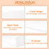 5 Inches 2 Pack, U Shape White Acrylic Wall Shelves Acrylic Small Shelves for Books, Home Dcor, Digital Clock, Speaker