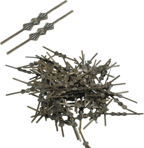 Murtenze 350Pcs (33mm Chandelier Connectors Clips Pins - Chandelier Replacements for Fastening Crystals Parts Bronze)