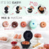 Cake Maker, Mini Donut Maker, Waffle Maker, Non-stick Surface, Double-sided Heating, Azure