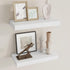 Dreamland 16 Inch Long Floating Shelves in White,6.7 Inch Deep Floating Shelf