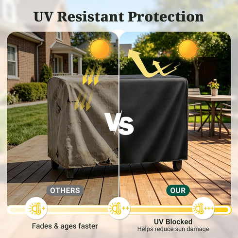 36 inch 600D MR. COVER Outdoor Prep Table Cover, Compatible with Keter Unity Small Portable Table, Heavy Duty