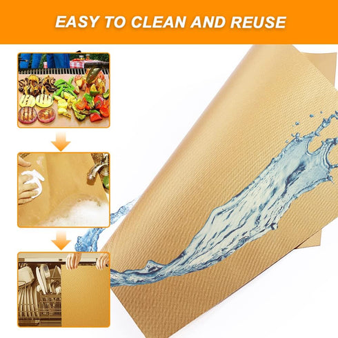 6 Sheets Silicone Baking Mats Non-Stick Reusable, Oil Brush Baking Mat Sheet Liner Set 30 * 40cm
