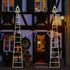 248 8 6H Christmas Ladder Lights with Santa Claus, LED Rope Ladder Light, Lighting Modes & Timer, Waterproof Xmas