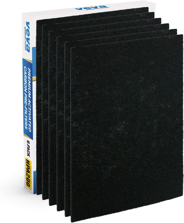 VEVA Air Purifier Filter Replacements, 6 Pack Precut Compatible with Honeywell HPA200 Purifiers