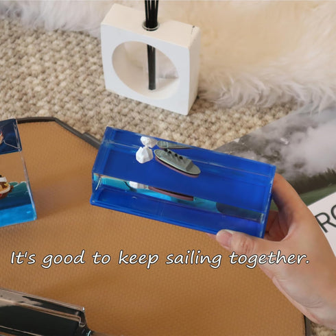 PTAEXCEL Unsinkable Boat in a Box, Unsinkable Cruise Ship Toy, Cruise Ship Fluid Drift Bottle, Cruise Ship Fluid Drift