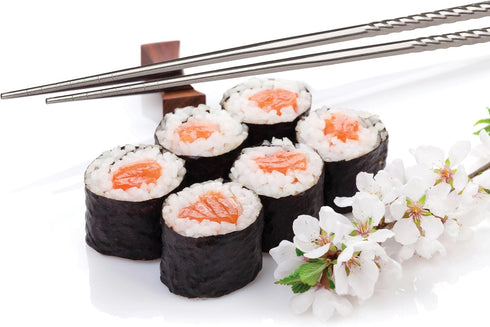 Helen’s Asian Kitchen Stainless Steel Chopsticks, 9-Inches, 5-Pair Set.