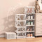 XDMTWLKJ Collapsible Shoe RackOrganizer 6 Tiers-Foldable Shoe Racks for Closet, Space-Saving Kid's