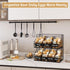 Countertop 5 2-Tier keomaisyto Egg Holder with Dividers & DIY Labels to Separate Eggs, Stackable Wire Baskets, XXL Egg