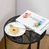 1-Pack 13-Inch Party Zealot Small Round Metal Side Tables, Black Outdoor End Tables for Patio, Balcony, Porch or Garden