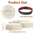 5pcs 1 3-4 Inch Sourdough Jar Cover, Reusable Covers for Sourdough Starter Container & Elastic Band, Cotton Sourdough