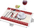 Stylish Placemats for Dining Table Decor, Cute Gnome I Love U Valentine's Day Non-Slip Table Mat, Set of 4