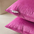 MIULEE Pack of 2 Soft Hot Pink Decorative Velvet Throw Pillow Covers, 18x18 Inch for Sofa, Bedroom