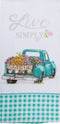 Kay Dee Designs Live Simply Truck Dual Purpose Dish Towel, 16 x 26, Various Colors
