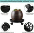 5 Packs 11.8" Plant Caddy With Wheels Plastic Rolling Stands Heavy-Duty Dolly With Casters Indoor Outdoor Wheeled