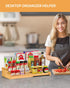 3-Tier Organizer(2pack) VenDotbi Spice Rack, Expandable Bamboo Spice Rack Organizer for Cabinet, Kitchen, Pantry