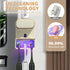 3 Automatic Electric Toothpaste Dispenser, Wall Mounted with Toothbrush Slots, for Kids and Adults (Beige)