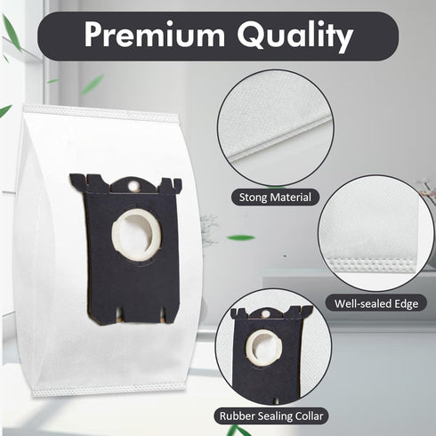 Replacement S Bag Compatible for Electrolux S-Bag Classic Vacuum, Models EL200F EL8500 EL202G EL6985 EL6988 EL6989