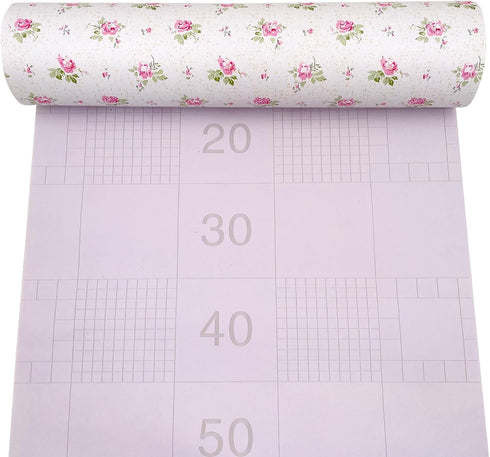 SimpleLife4U Pink Rose Furniture Protect Paper - Removable Shelf Liner for Kitchen Cabinet Dresser Drawer Covering