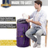 College Laundry Bag Extra Large Heavy Duty, Purple 115L Laundry Backpack Bag with Handle, Sturdy Dorm Laundry Bag with Drawstring Closure, Heavy Duty Laundry Bag for College, Camp, Laundromat by zhido