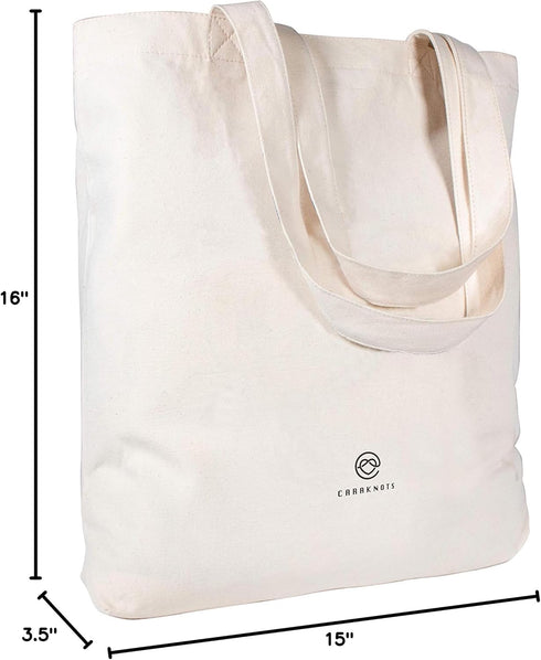 CARAKNOTS Teacher Appreciation Tote Bag for Women, Canvas Shoulder Bag with Pocket
