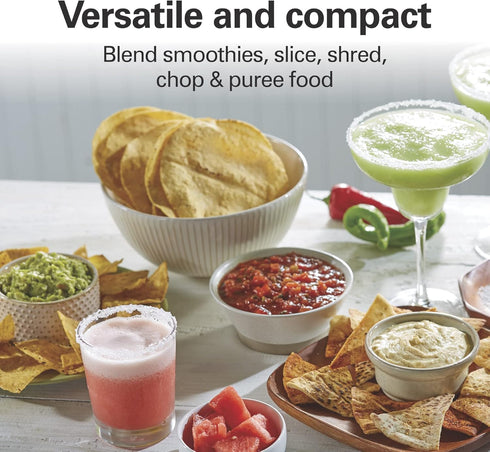 Hamilton Beach Stack & Snap 4-Cup Mini Food Processor & Vegetable Chopper - 250 Watts, Black