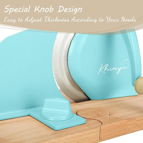 KHINYA Manual Bread Slicer - Bread Slicer for Homemade Bread, Convenient Bread Cutter for Homemade Bread, Extra Splice