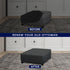 PureFit Super Stretch Form Fit Square Ottoman Cover Rectangle - Ottoman Slipcovers for Foot Stool & Folding Storage