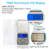 Portable Food Travel Scale Digital Kitchen Scale 500g Capacity High Precision Miniature Measuring Scale