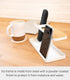YAMAZAKI home Desk Bar-Wood & Steel Organizer - One Size, White (2299)