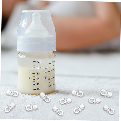 ULTNICE 50 Pack Newborn Pacifiers Acrylic Baby Shower Favors DIY Baby Accessories Mini Pacifiers for Shower Games