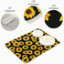 Yellow Sunflower Dish Drying Mat, 18x24 inch Floral Kitchen Counter Protector for Dishes and Bottles