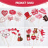Valentines Day Photo Booth Props Kit, 28PCS Funny DIY Picture Selfie Accessories for Wedding Party Birthday Decor