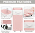 75L Goodpick Laundry Basket with Wheels, Tall Clothes Hamper, Large Laundry Basket with Removable Wash Bag for Corner