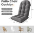 Grey,1 UDPATIO Adirondack Chair Cushion with Ties - Fade-Resistant Waterproof Outdoor Recliner High Back Seat Pads