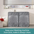 2-Pack Washer Dryer Cover, Waterproof Dustproof Cover for Front-Loading Machines, W27 D33 H39 inch (Gray)