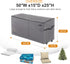 NettyPro Rolling Cushion Storage Bags, Large Container for Furniture, Pillow, Christmas Tree, Grey, 50 x 15 x 25 Inch