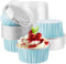 EUSOAR Aluminum Pans with Lids, 30pcs 5oz Disposable Foil Muffin Liners for Cupcake Baking and Mini Pies