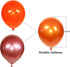 Metallic Orange Balloons, 50pcs 12 Inch Double Layer Burnt Balloons for Wedding & Birthday Decoration