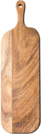 Acacia Wood Cutting Board with Handle, 16.1x4.7x0.6 Inch, Long Wooden Cheese Board for Food, Bread, Fruit, Charcuterie